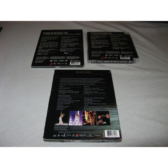 Lot Of 3 Celine Dion DVD's Live From Las Vegas & Through The Eyes Of The World - Picture 4 of 7